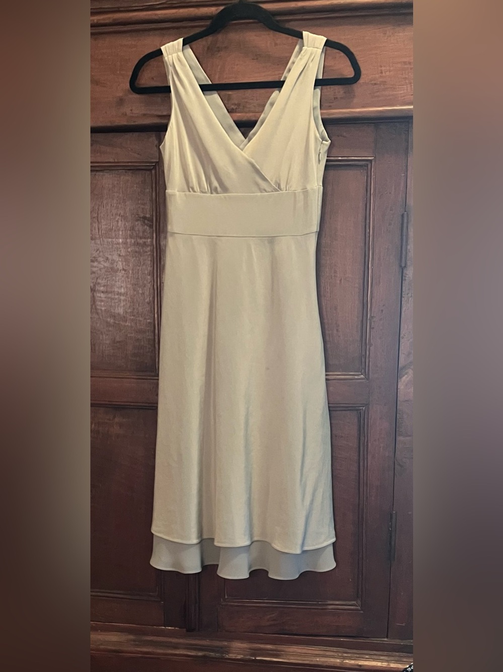 J. Crew Sleeveless V-Neck Pale Blue Midi Dress